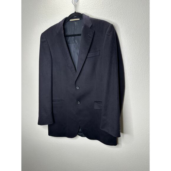 Burberry 100% Cashmere Black Bond Street 2-Button Blazer Jacket 40 Long - Picture 3 of 11